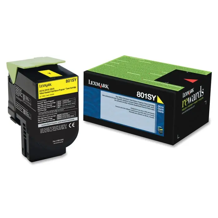 Today Only Lexmark Ink Toner Cartridge, 80C1SY0, Yellow
